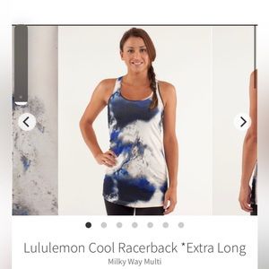 Lululemon Cool Racerback Extra Long Tank